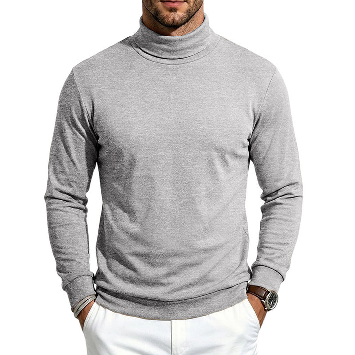 Herren schmal geschnittener Feinstrick-Rollkragenpullover Drune