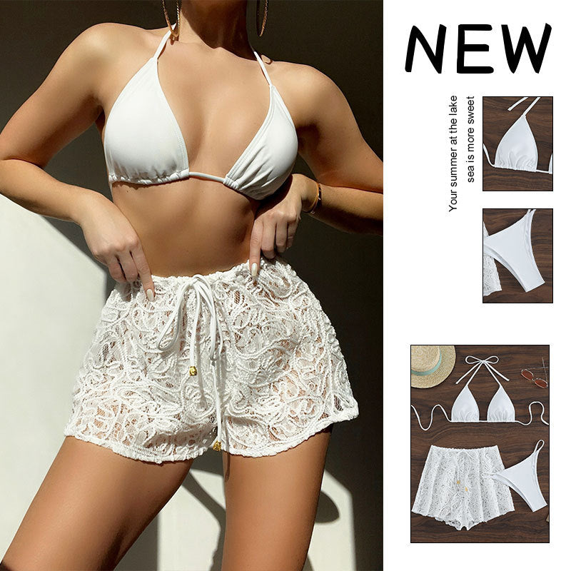Damen Spitzen Strandshorts Drune