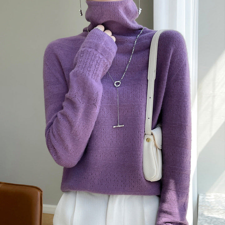 Drune | Rollkragenpullover - Weicher Strickpullover - Langärmliges Design