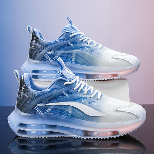 Herren Performance-Laufsneaker mit halbtransparentem Mesh-Obermaterial und sichtbarer Luftkammer Drune
