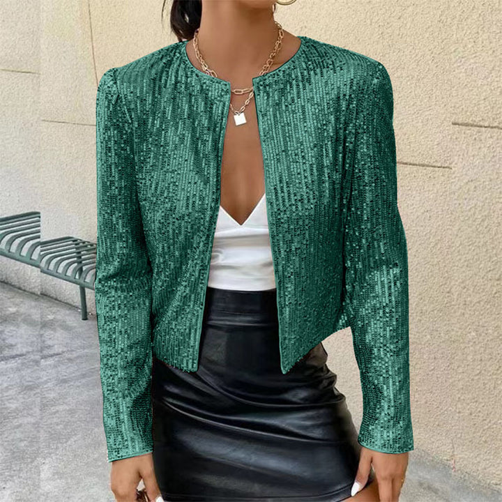 Damen Glitzernde Strickjacke Drune