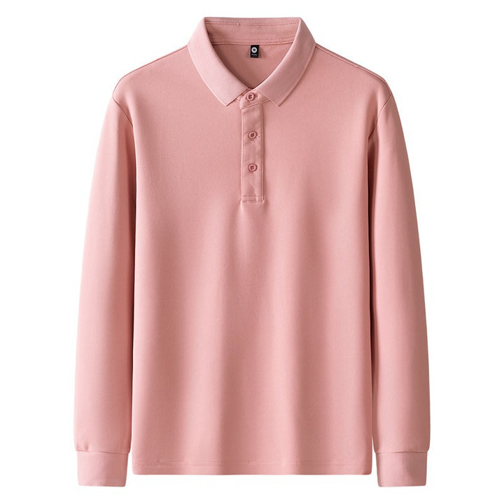 Damen Poloshirt mit langem Arm und Knopfdetails Drune