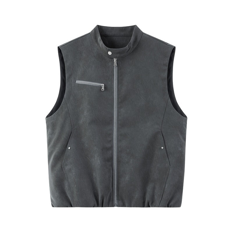 Herren Stylische Lederweste Drune