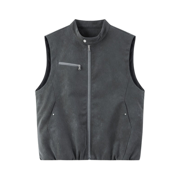 Herren Stylische Lederweste Drune