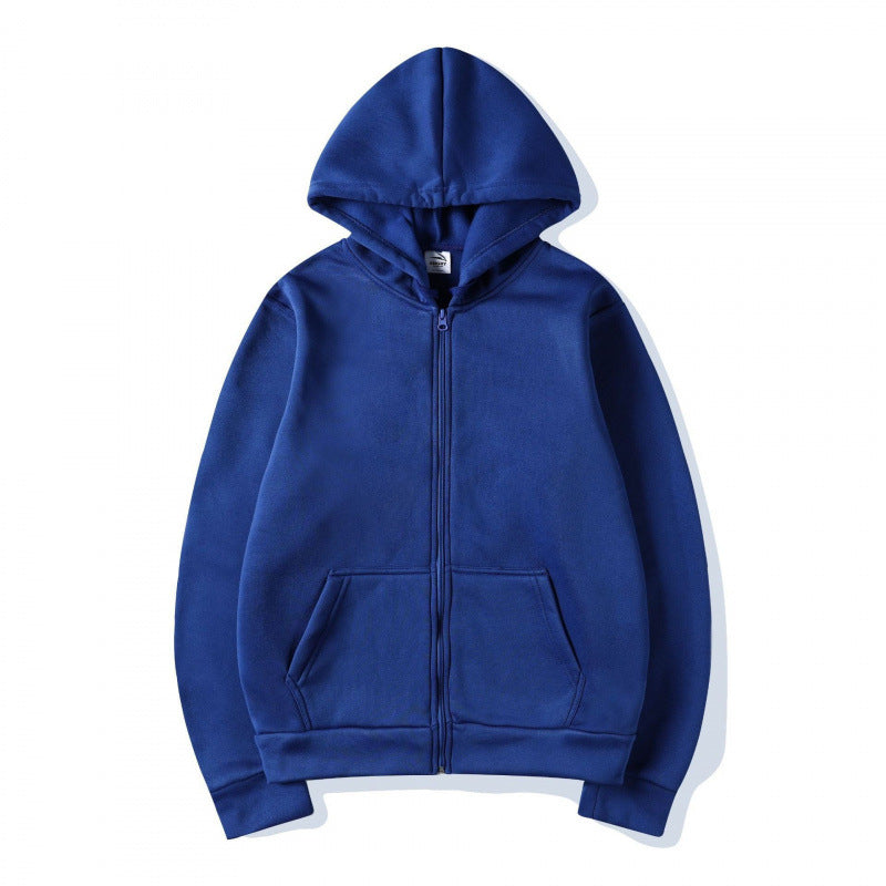 Damen Sportlicher Kapuzenpullover mit durchgehendem Reißverschluss und Tasche Drune