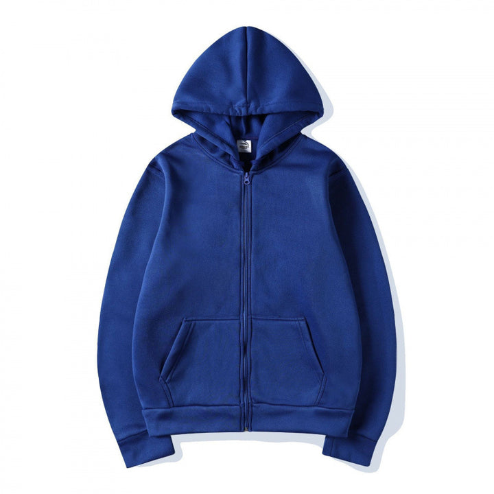 Damen Sportlicher Kapuzenpullover mit durchgehendem Reißverschluss und Tasche Drune