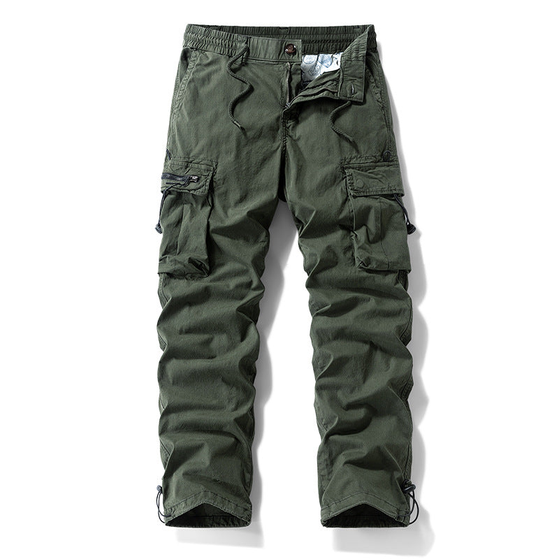 Herren Robuste Cargo‑Hose im Tactical‑Utility‑Stil mit elastischem Bund und Multifachtaschen Drune