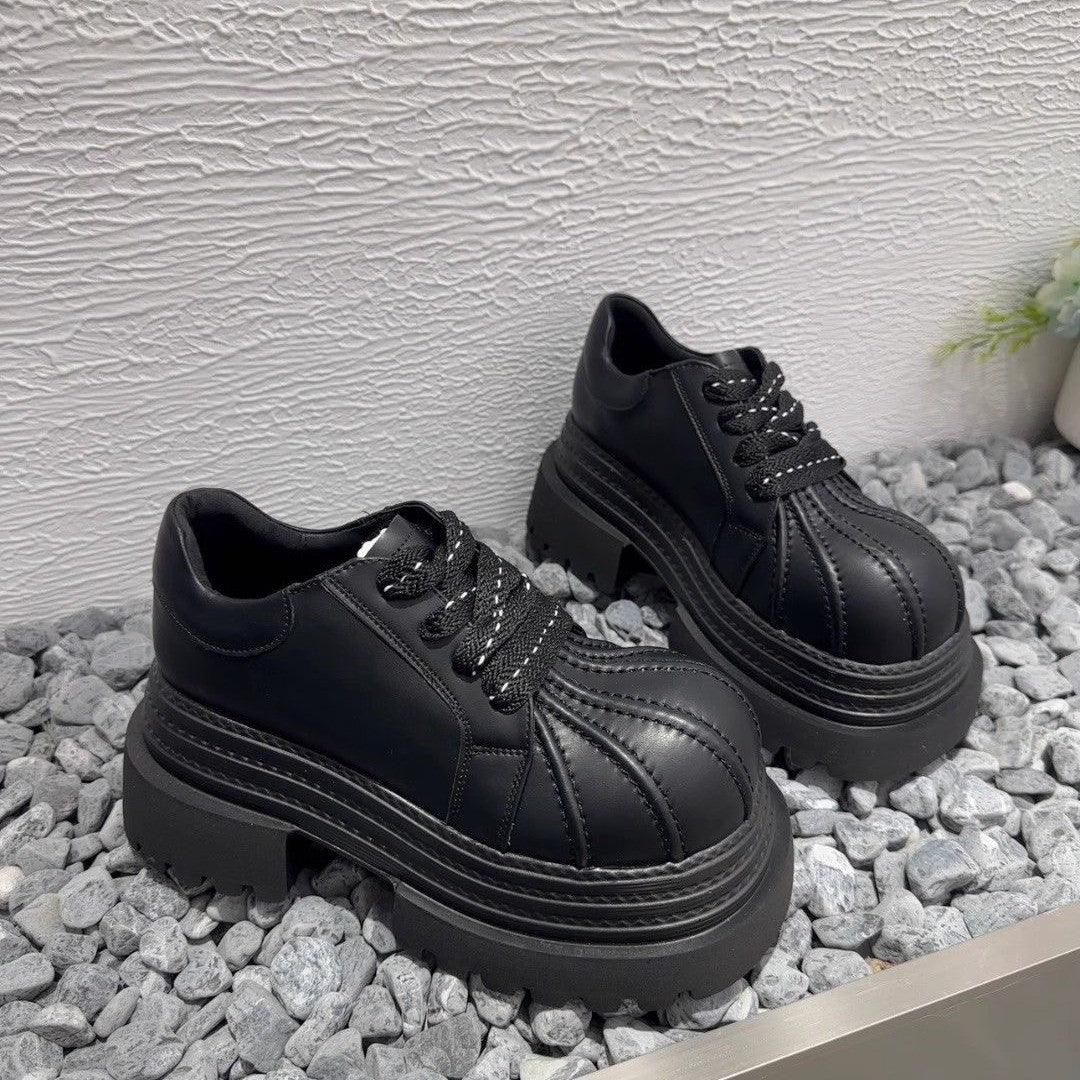 Damen Modische Chunky Sneakers mit robuster Plateau-Sohle Drune