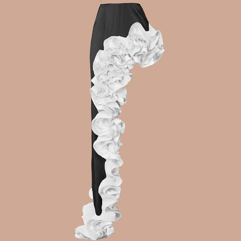 Damen auffälliges Badeanzug und Palazzo-Hose Set Drune