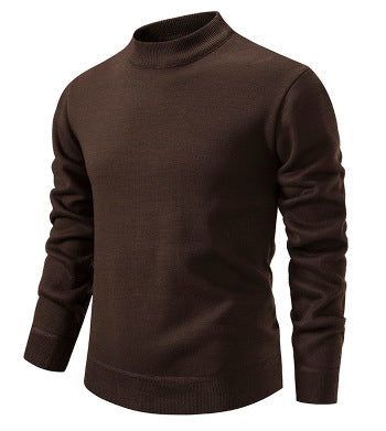 Herren Hochwertiger Strickpullover mit modernem Stehkragen Drune