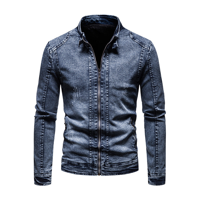 Herren Modische Jeansjacke Drune