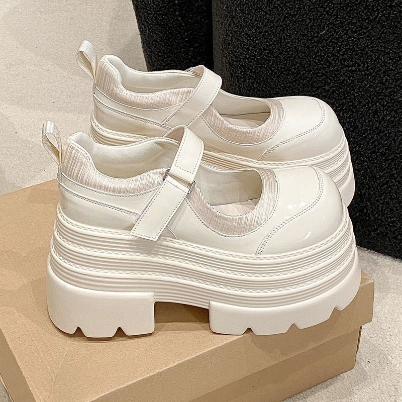 Damen modische Plateau-Schuhe mit praktischem Riemenverschluss Drune