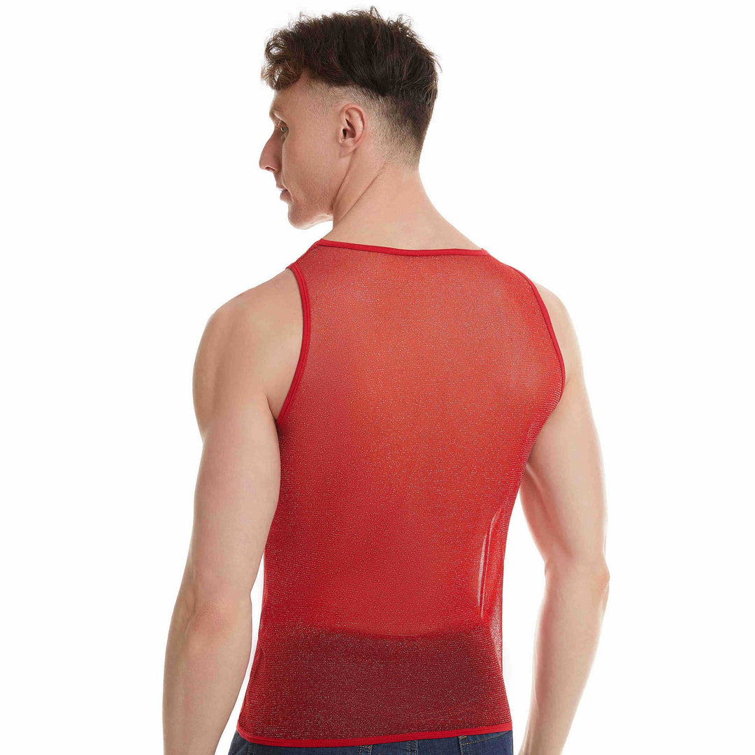 Herren Sportliches Netz-Tanktop Drune