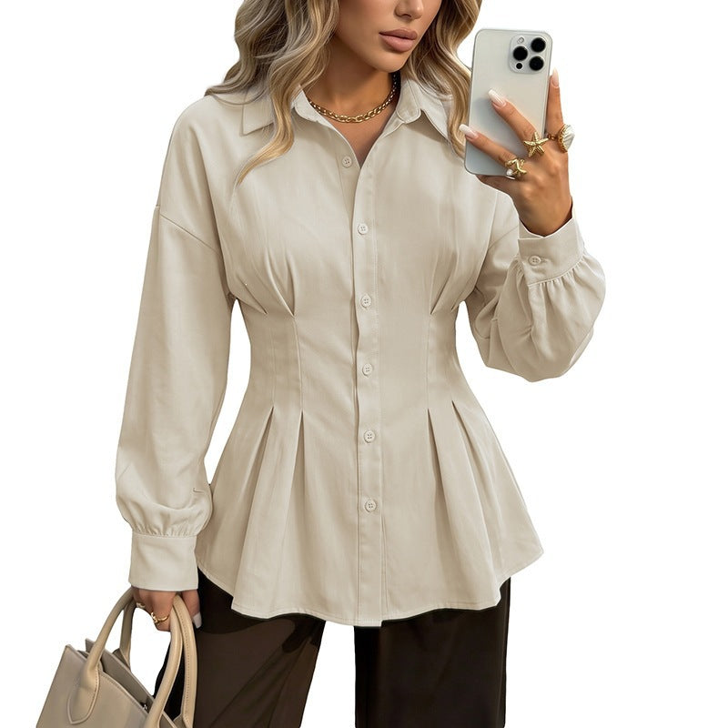 Damen Elegante Bluse mit taillierter Passform Drune