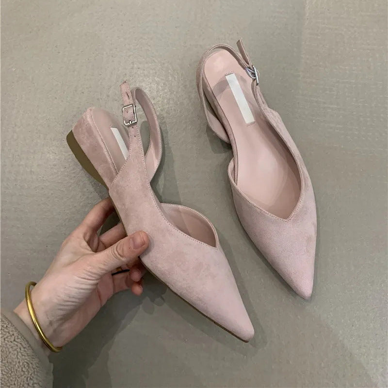 Damen Slingback Ballerinas mit elegantem V-Ausschnitt und komfortablem Fußbett Drune