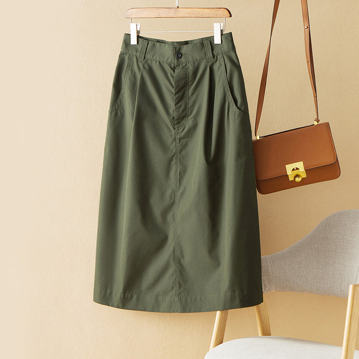 Damen Eleganter Midirock Drune