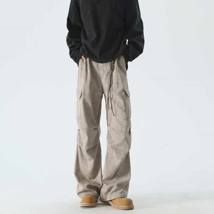Damen Cargo-Hose mit weiten Beinen und praktischen Taschen Drune