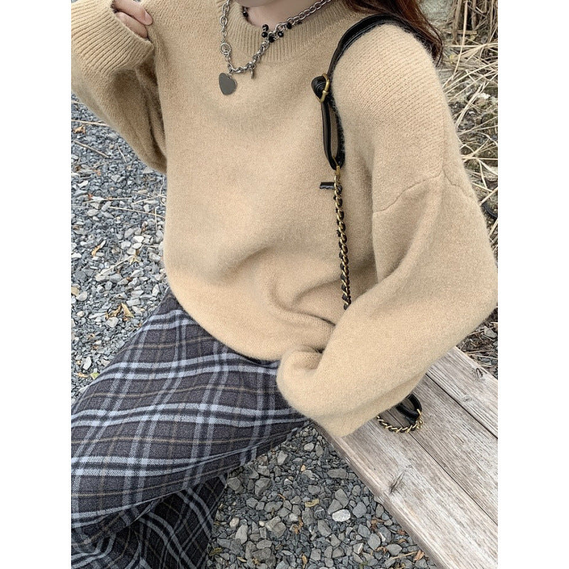 Damen Bequemer Strickpullover mit Oversized-Schnitt Drune