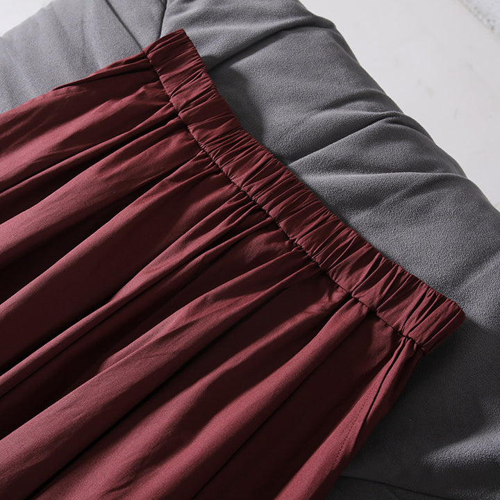 Damen Eleganter Maxirock mit weit geschnittenem Design Drune