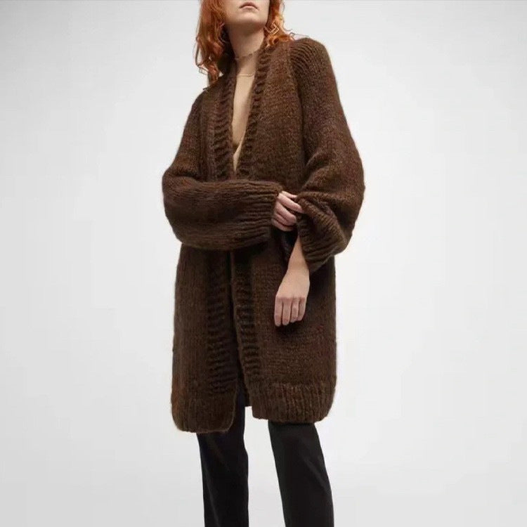 Damen Kuscheliger Oversize-Strickcardigan Drune