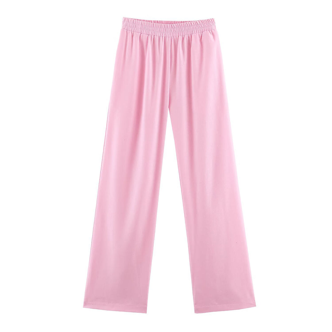 Damen Oversize Leinen-Mix Bluse mit tiefem V-Ausschnitt und Hemdkragen Drune