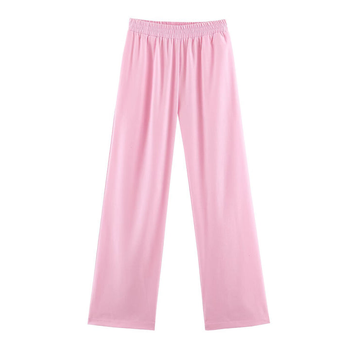 Damen Oversize Leinen-Mix Bluse mit tiefem V-Ausschnitt und Hemdkragen Drune