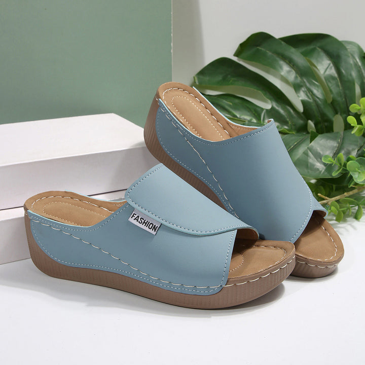 Damen Flip-Flop-Pantoletten mit ergonomischer Sohle und modischem Riemendesign Drune