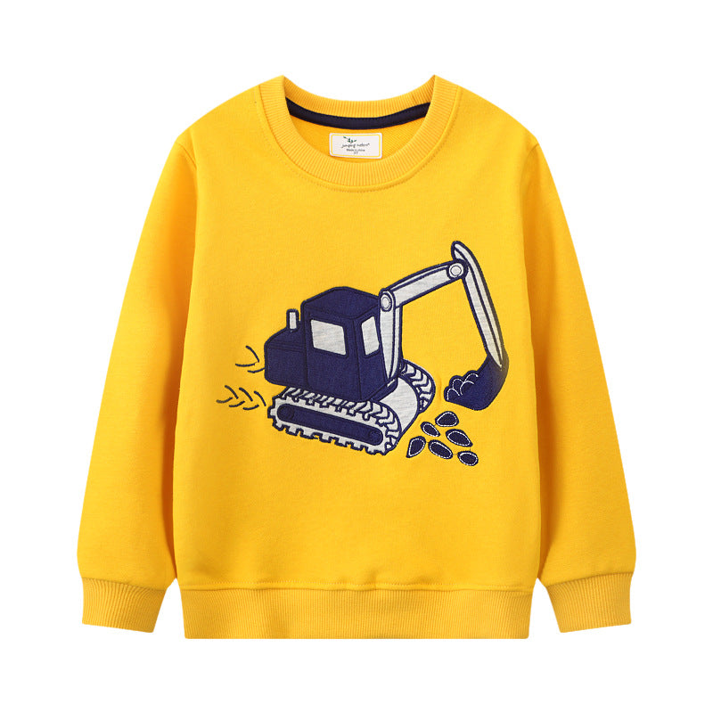 Unisex Sweatshirt mit lustigem Bagger-Design Drune