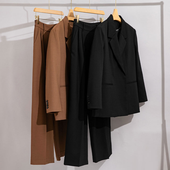 Damen Longline-Blazer mit verdeckter Knopfleiste und schmaler Silhouette Drune