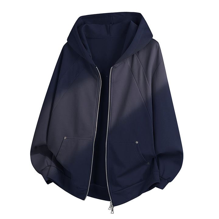 Damen Oversize Kapuzen‑Zipjacke mit Raglanärmeln & Eingrifftaschen Drune
