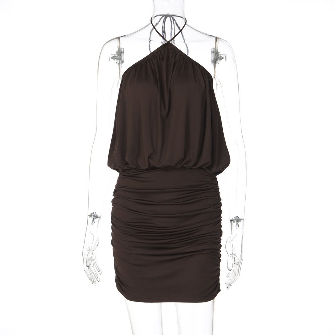 Damen Wickelkleid mit gerafftem Design Drune