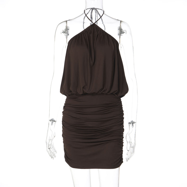 Damen Wickelkleid mit gerafftem Design Drune