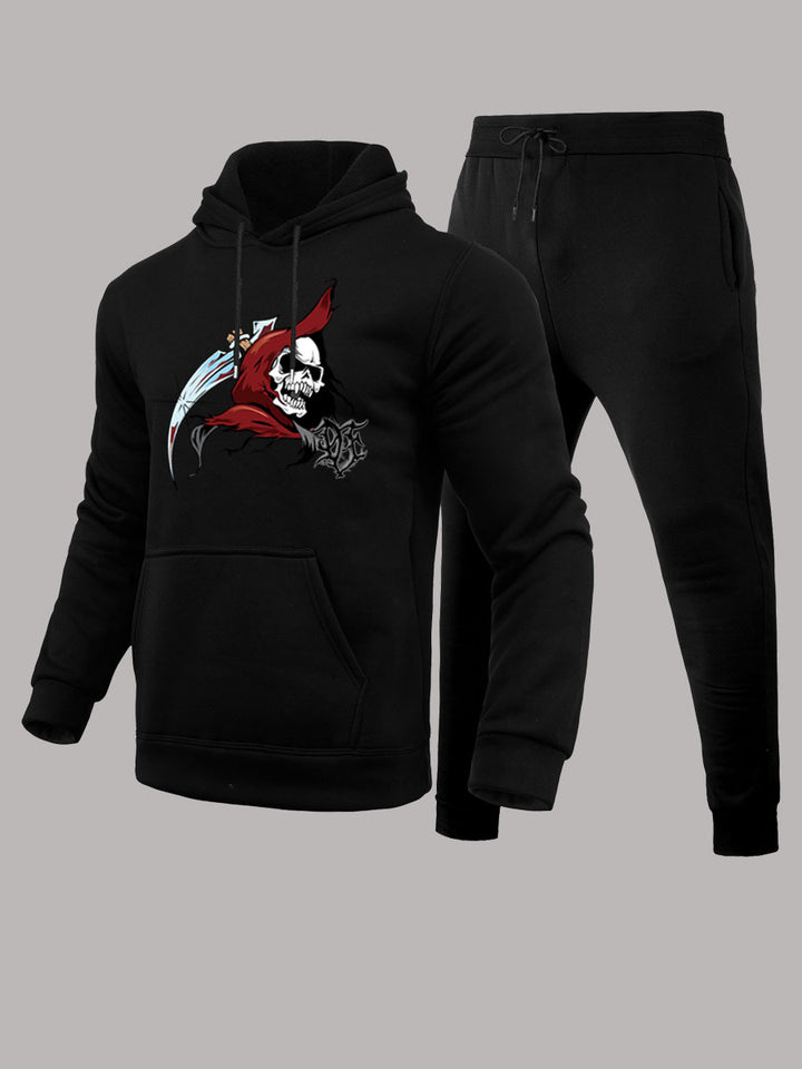Herren Sportliches Hoodie- und Jogginghose-Set Drune