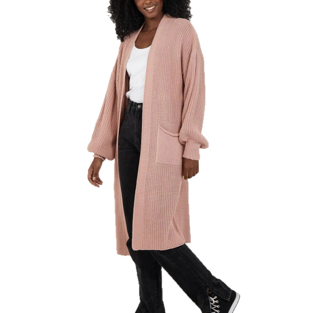 Damen Großer Strickcardigan mit luftiger Silhouette und voluminösen Ärmeln Drune