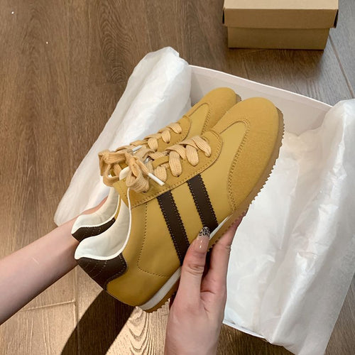 Damen Sportliche Sneakers mit hochwertiger Wildleder-Oberfläche und atmungsaktivem Innenfutter Drune
