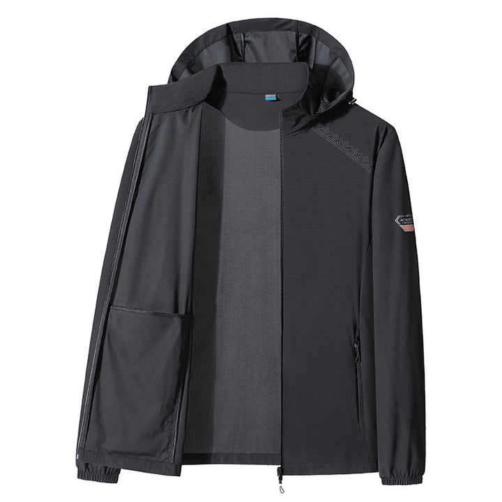 Herren Leichte Funktionsjacke mit Kapuze