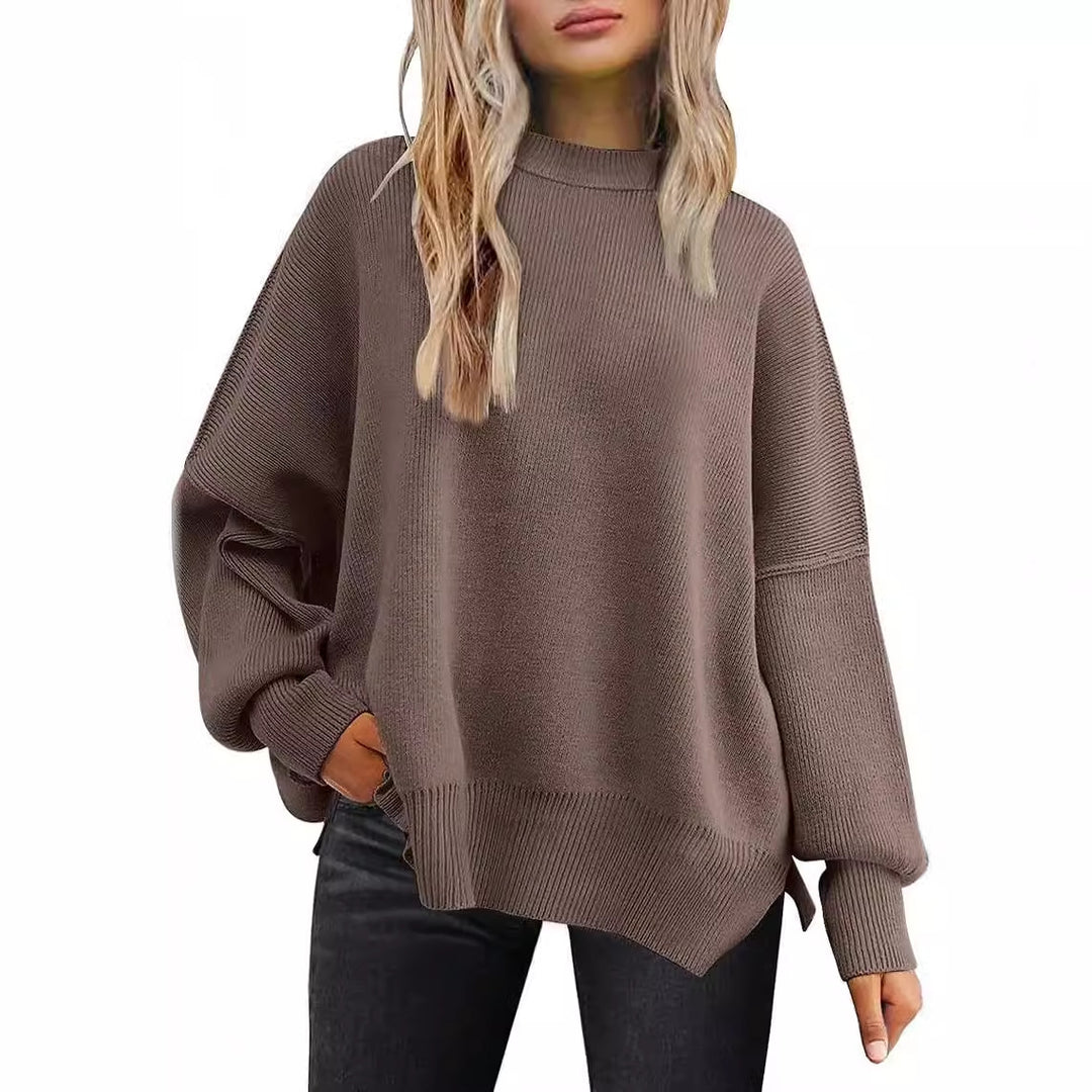 Damen lässiger Strickpullover Drune