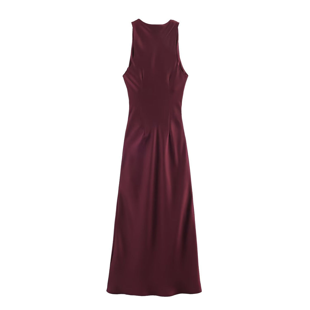 Damen elegantes Sommerkleid mit fließendem Schnitt und charmanten Rüschendetails Drune