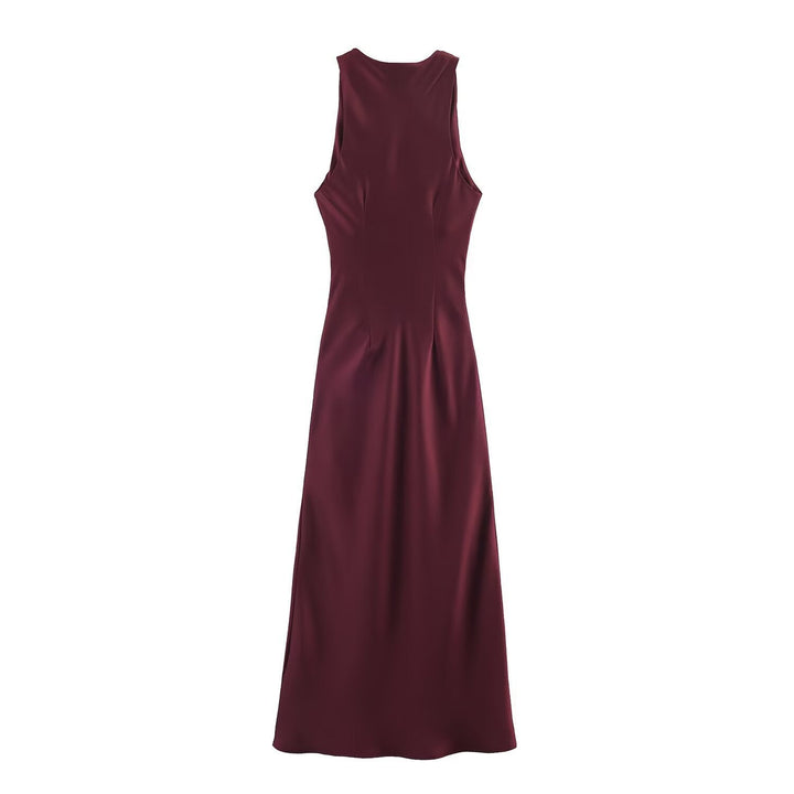 Damen elegantes Sommerkleid mit fließendem Schnitt und charmanten Rüschendetails Drune