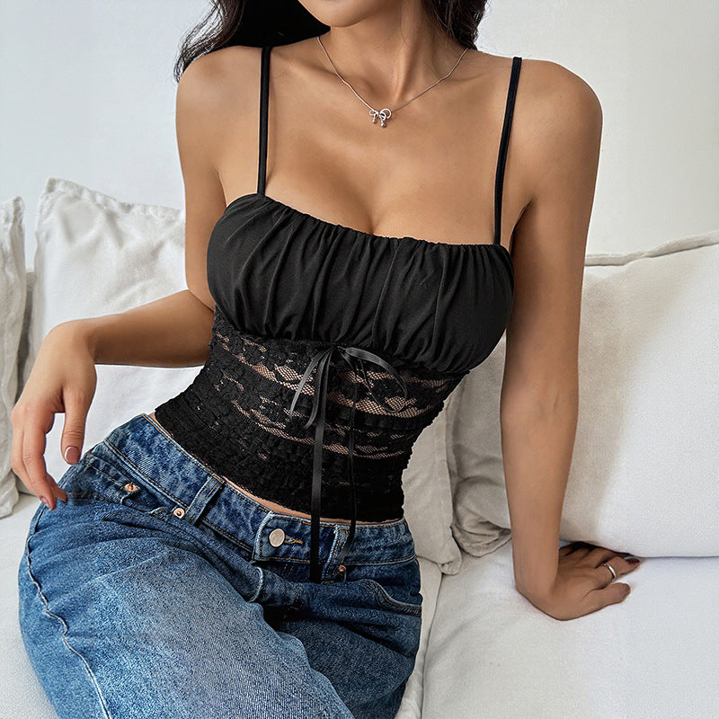 Damen Weite Stonewashed Jeans mit tiefer Taille und Palazzo-Bein Drune