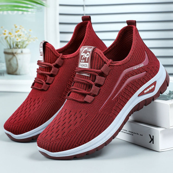 Damen Hochwertige und atmungsaktive Sportschuhe mit elastischem Einschlupf Drune
