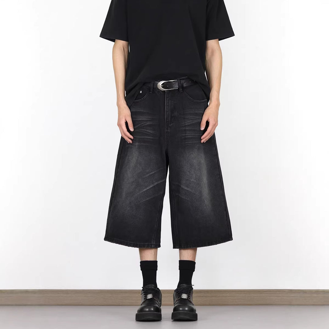 Herren Modische Dialen Denim-Cargo-Shorts Drune
