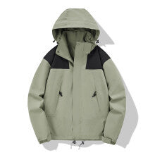 Unisex Leichte technische Softshell-Outdoorjacke mit Kapuze und verstellbarem Saum Drune