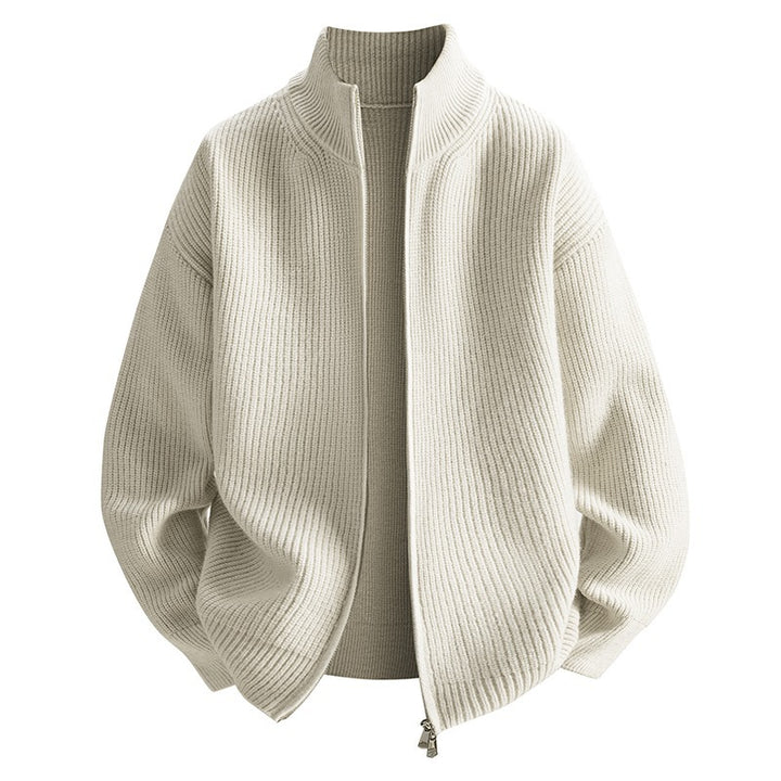 Herren Modische Strickjacke mit hohem Kragen Drune 1787964733