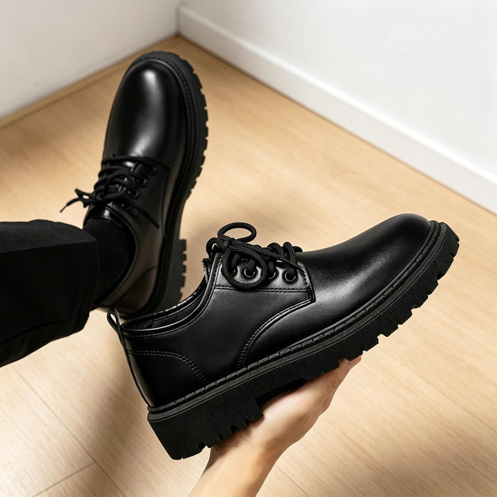 Herren Stilvolle Leder Schnürschuhe Drune