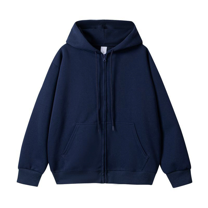 Unisex Oversize-Kapuzenjacke mit durchgehendem Reißverschluss und Kängurutasche Drune