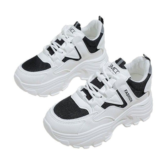 Damen Sportliche Sneakers mit atmungsaktiver Mesh-Oberfläche und dämpfender Sohle Drune