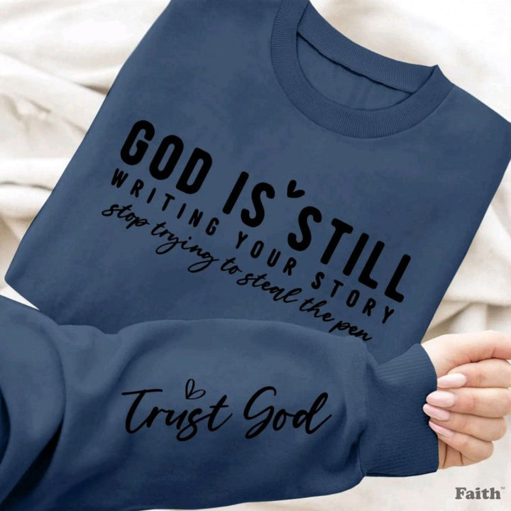 Damen Sweatshirt mit inspirierendem Schriftzug und weichem Material Drune
