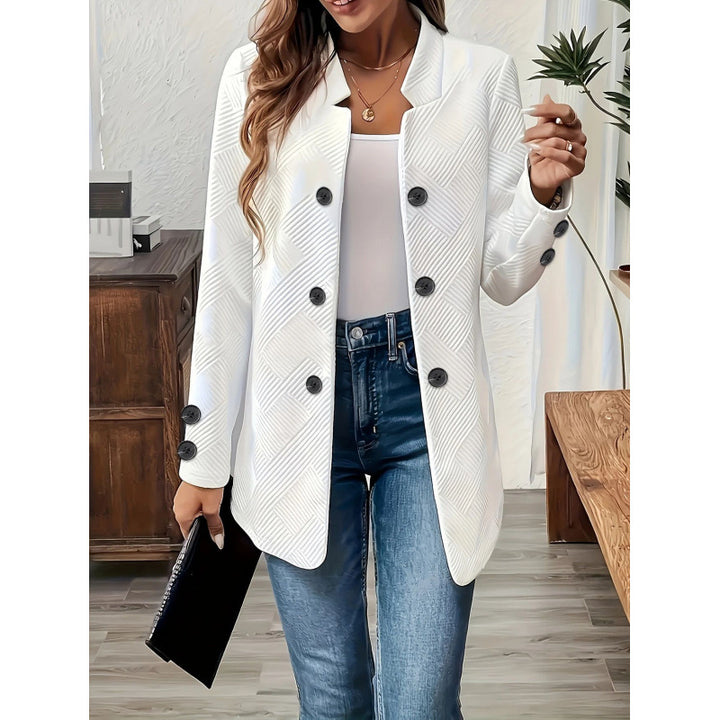Damen Taillierter Longblazer mit strukturierter Stepp-Optik Drune