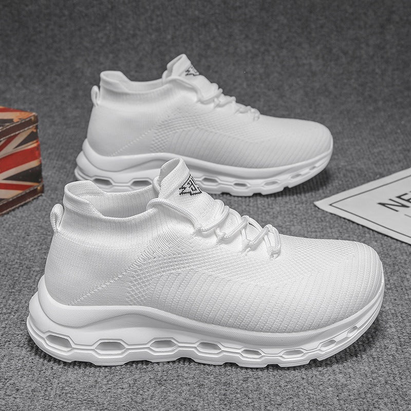 Unisex Atmungsaktive Strick-Sneaker mit sockenähnlichem Schaft und gedämpfter Luftsohle Drune